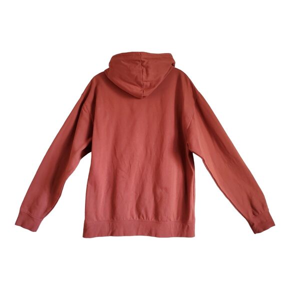 CABELA'S Men's M Hoodie Sweatshirt Rust Brown Gray Logo Drawstring Chest 42" - Picture 7 of 7